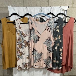 Set of 5 Maurice’s 24/7 tanks.